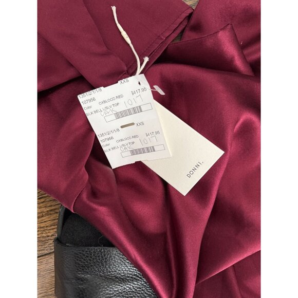DONNI. Burgundy Blouse - Picture 5 of 5